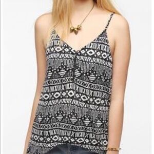 Silence + Noise zip up Aztec tank Urban Outfitters